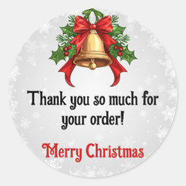 Adesivo Natal Obrigado Cliente