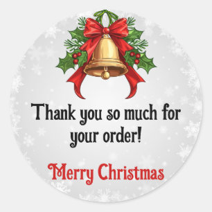 Adesivo Natal Obrigado Cliente