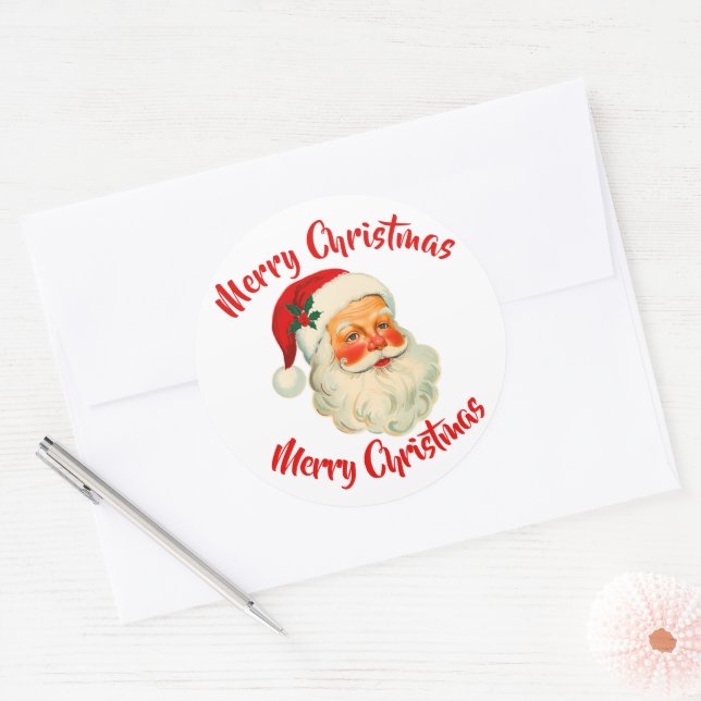 Adesivo Natal Papai Noel (Envelope)