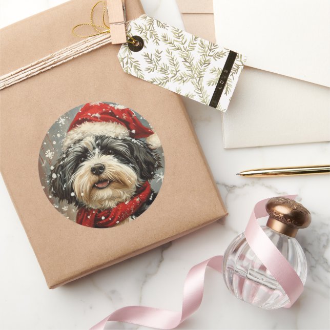 Adesivo Natal para cães do Havanês (Presentear)