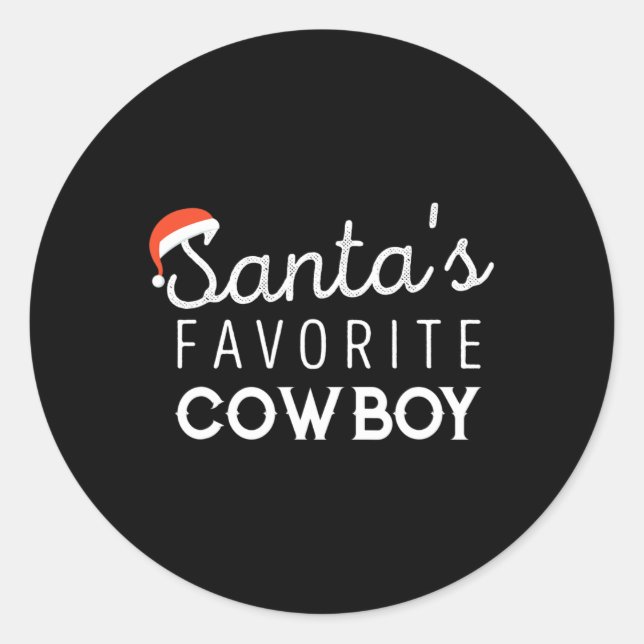 Adesivo Natal Para Cowboys (Frente)