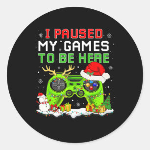 Adesivo Natal Parei Meu Jogo Para Estar Aqui Jogador Diver