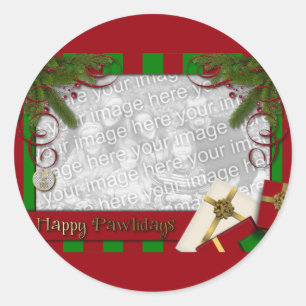 Adesivo Natal - Pawlidays feliz - ADICIONE SUA FOTO
