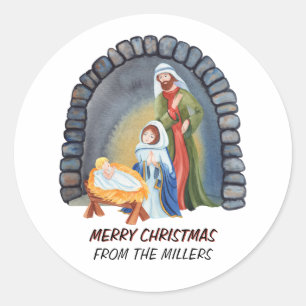 Adesivo Natal personalizado da Natividade Manger