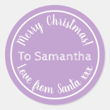 Natal personalizado de Papais noeis Purple Lilac