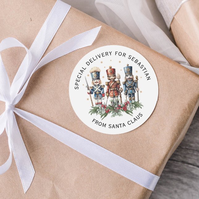 Adesivo Natal Personalizado para Crianças Nozes (Criador carregado)