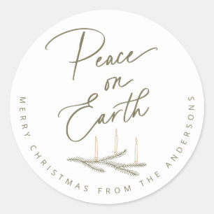 Adesivo Natal Personalizado Paz na Terra
