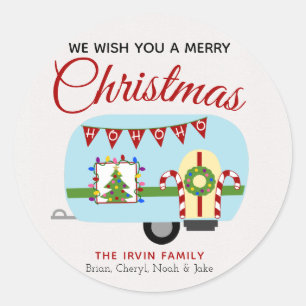 Adesivo Natal personalizado Sticke do feriado campista