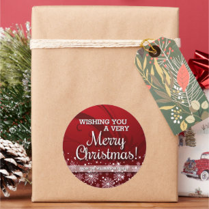 Adesivo Natal Personalizado (vermelho)