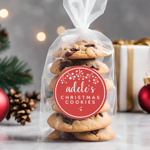 Adesivo Natal Personalizado Vermelho