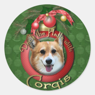 Adesivo Natal - plataforma os salões - Corgis - Owen