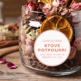 Adesivo Natal Potpourri Rústico para Fogão
