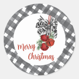 Adesivo Natal Preto e Branco