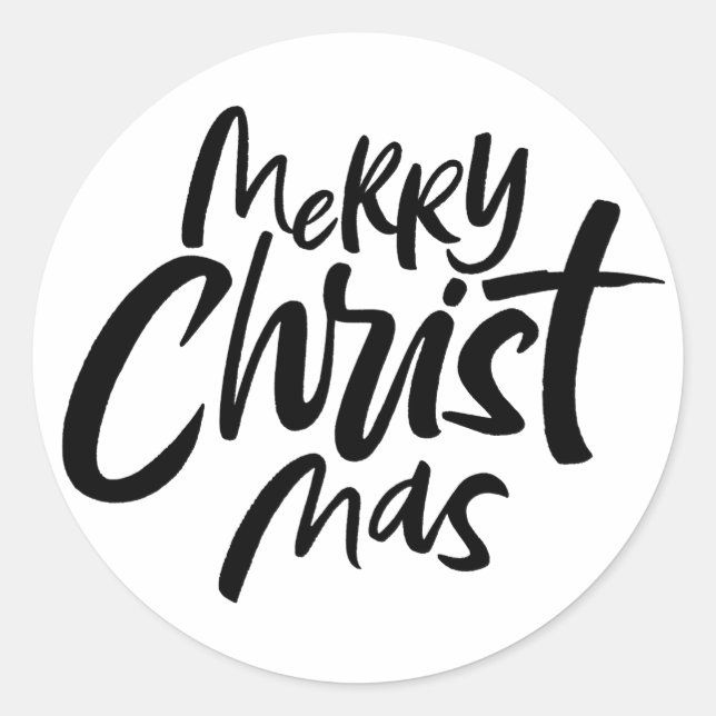 Adesivo Natal Religioso Cristão Mas Cristo feliz (Frente)