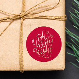 Adesivo Natal religioso Dourado e vermelho