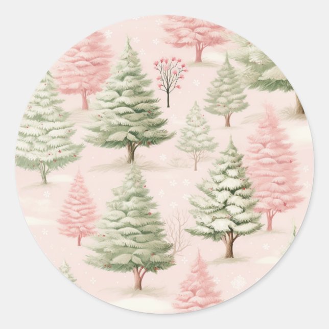 Adesivo Natal Rosa  (Frente)