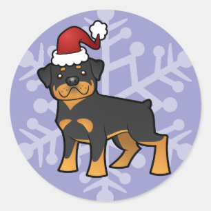 Adesivo Natal Rottweiler