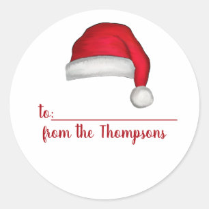 Adesivo Natal Santa Hat Cachorro De Quente