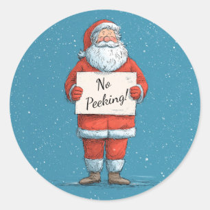 Adesivo Natal Sem Espiar o Papai Noel