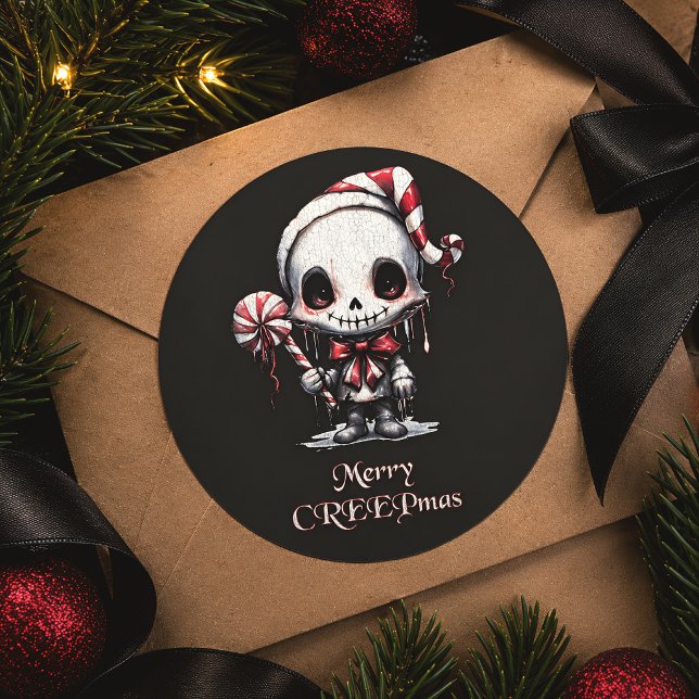 Adesivo Natal Sinistro e Gótico Feliz (Criador carregado)