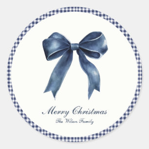 Adesivo Natal Tradicional do Nó Azul