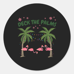 Adesivo Natal Tropical Flamingo Flórida Decorar As Palmeir