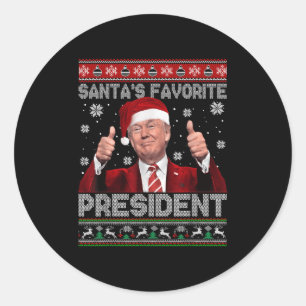 Adesivo Natal Trump Santas Presidente Favorito Xmas Ugl