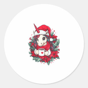 Adesivo Natal Unicorn Decor Girls Boys Natal