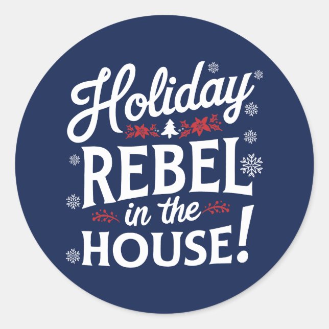 Adesivo Natal | Vinheta de Ano Novo (Frente)