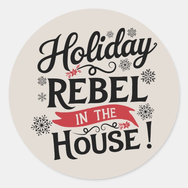 Adesivo Natal | Vinheta de Ano Novo (Frente)