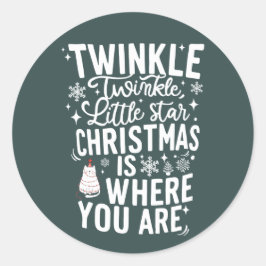 Adesivo Natal | Vinheta de Ano Novo