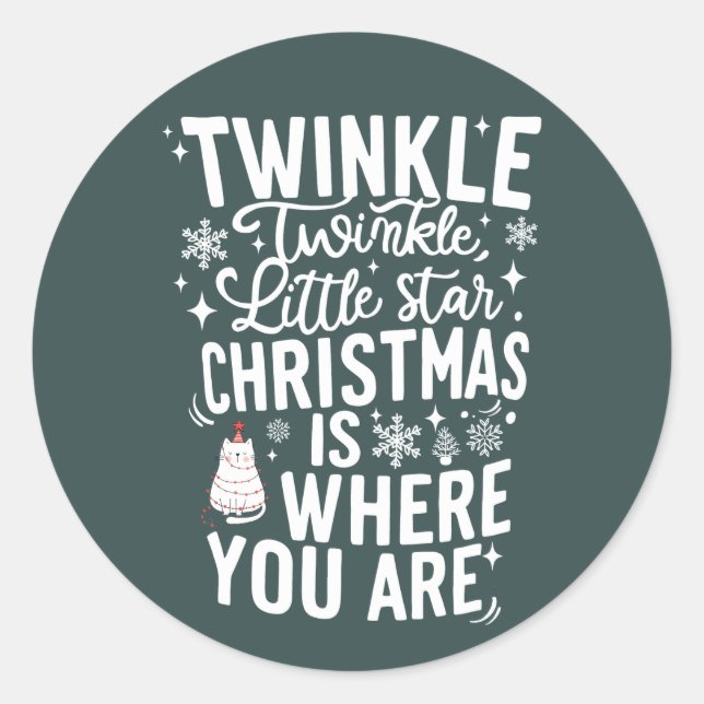 Adesivo Natal | Vinheta de Ano Novo (Frente)