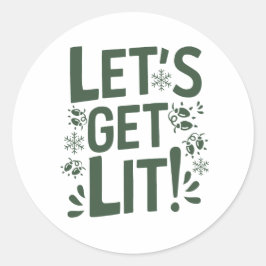 Adesivo Natal | Vinheta de Ano Novo