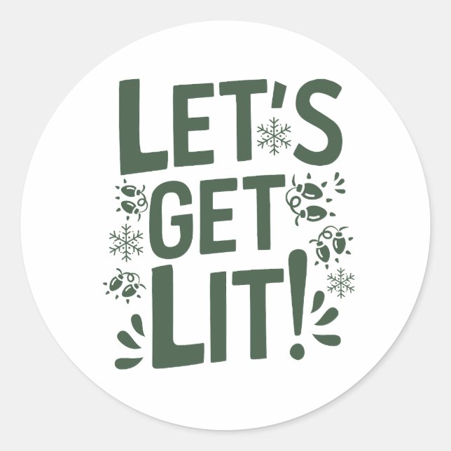 Adesivo Natal | Vinheta de Ano Novo (Frente)