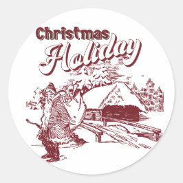 Adesivo Natal Vintage