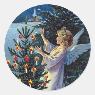 Adesivo "Natal vintage do Xmas alegre"