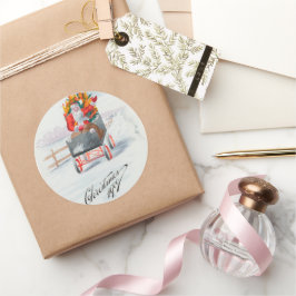 Adesivo Natal vintage santa claus