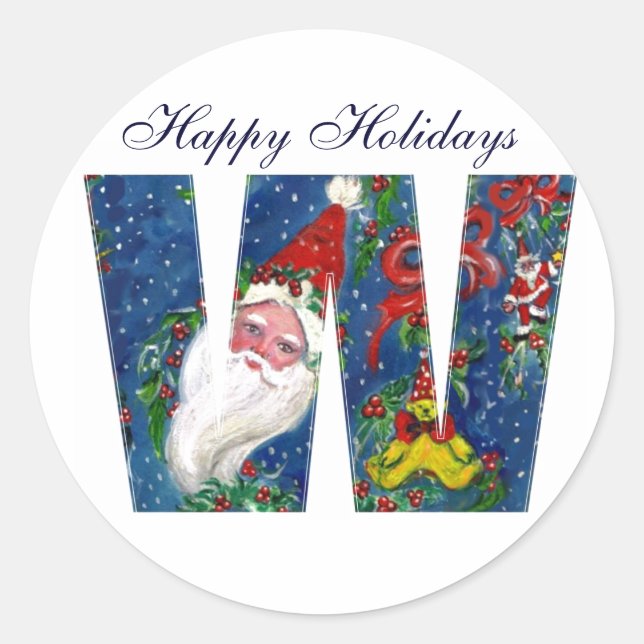 ADESIVO NATAL W CARTA/SANTA CLAUS COM BORRACHA VERMELHA (Frente)