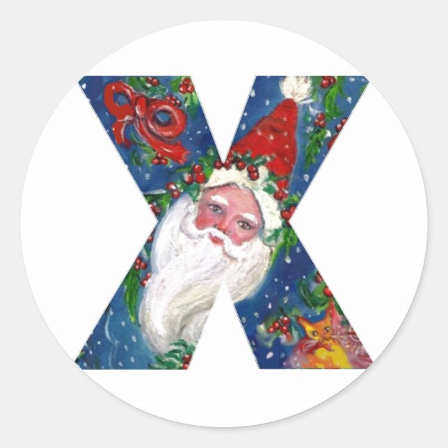 ADESIVO NATAL X CARTA/SANTA CLAUS COM BORRACHA VERMELHA (Frente)