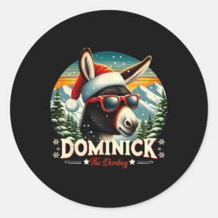 Adesivo Natal Xmas Dominick O Burro De Natal