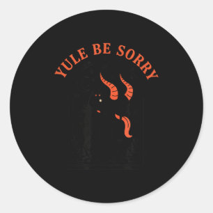 Adesivo Natal Yule Se Arrepender Krampus, Krampus Sombrio