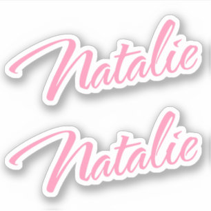 Adesivo Natalie Decorative Name (Nome Decorativo Natalie)