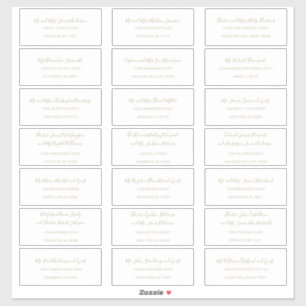 Adesivo Natasha Simple Black White Address Labels