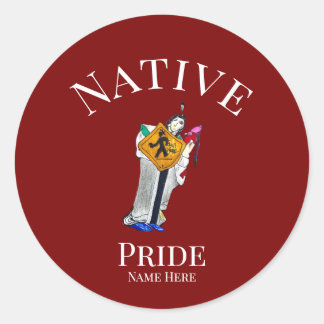 Adesivo Native American | Still Here | Customizable