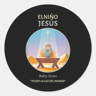 Adesivo Natividade Baby Jesus - Luz Do Mundo _ El Niño
