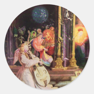 ADESIVO NATIVIDADE COM ÂNGULOS MUSICAIS - MÁGICA DO NATAL