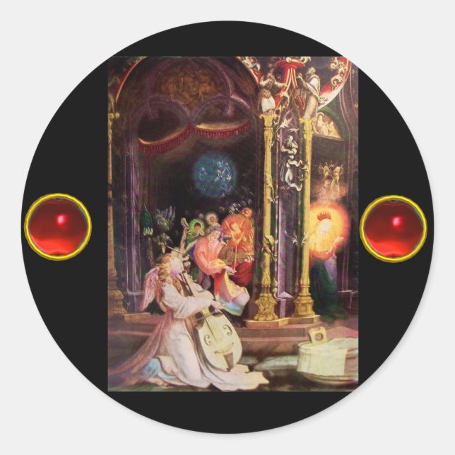 ADESIVO NATIVIDADE COM ANJOS - MÁGICA DO NATAL (Frente)