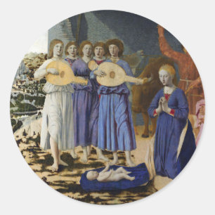Adesivo NATIVIDADE DE JESUS, ANJOS por PIERO DELLA FRANCES