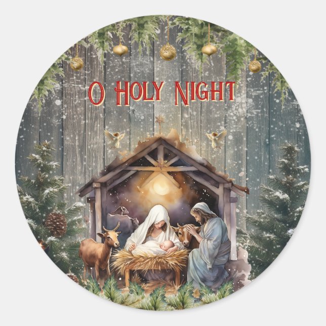 Adesivo Natividade de Natal  (Frente)