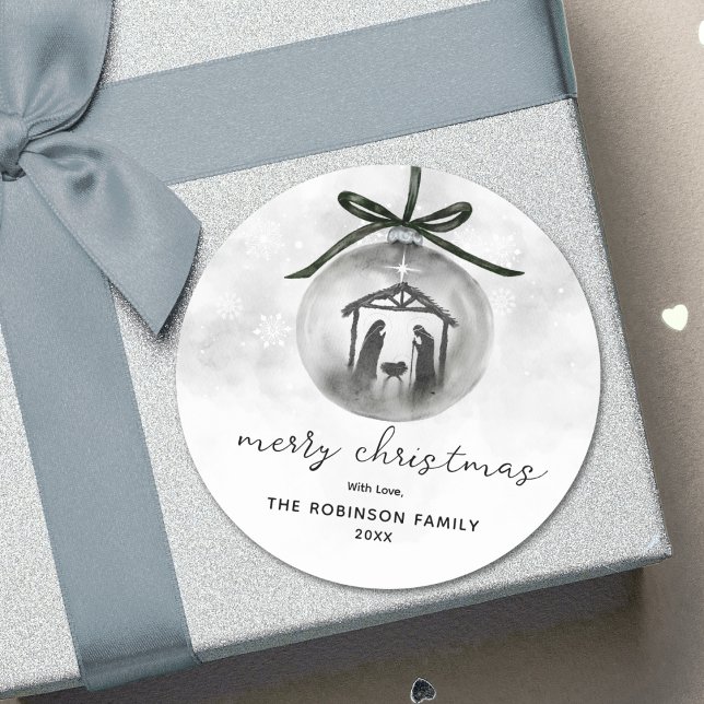 Adesivo Nativista de Aquarela Ornamento de Cinzas Feliz Na (Criador carregado)